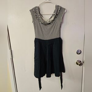 Forever New Monochrome Striped Dress